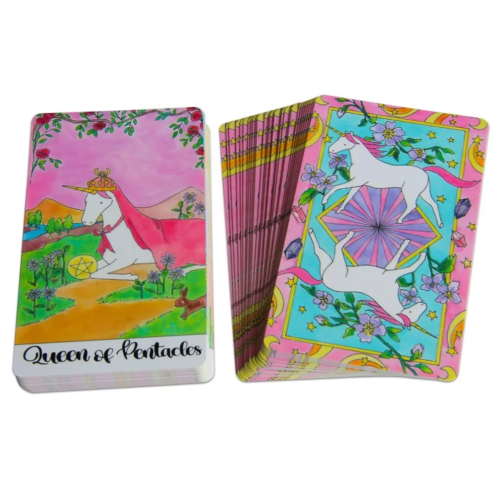 Заказная высококачественная печать оптом Изысканная Подарочная коробка 4C полный цвет Oracle Tarot карты