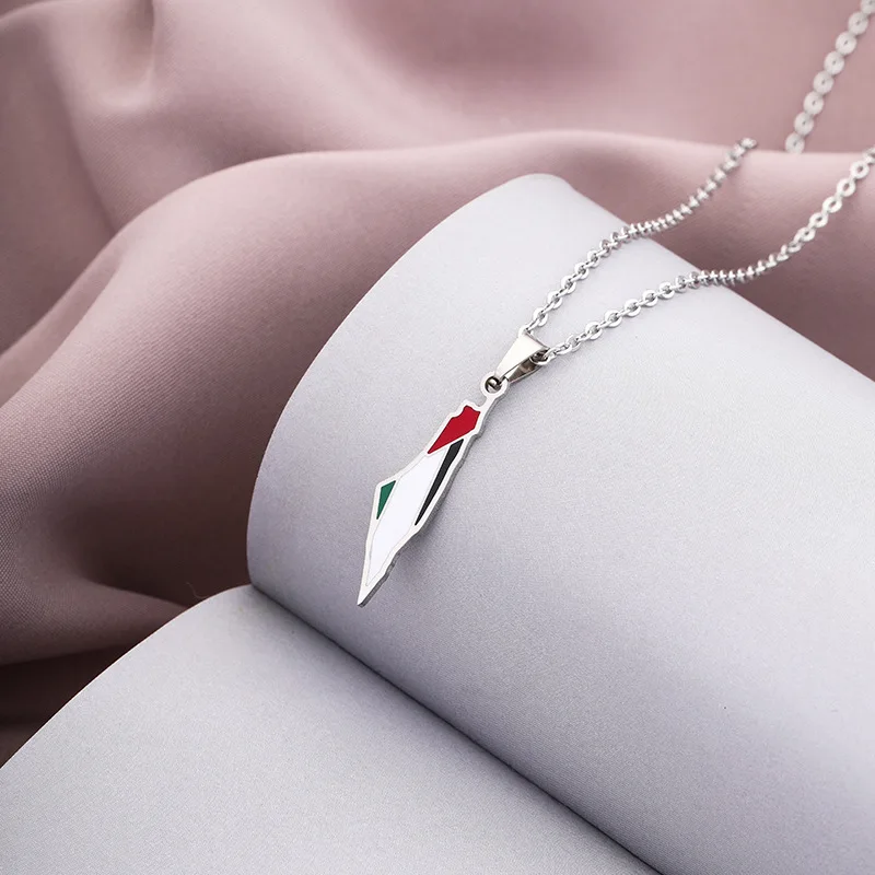Israel Map Necklace