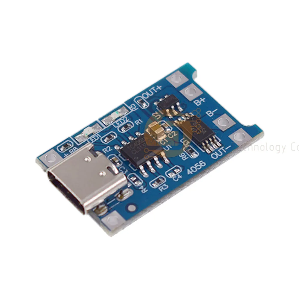 TP4056 1A Lithium Battery Charging Module New TYPE-C USB Interface Protection Two-in-One