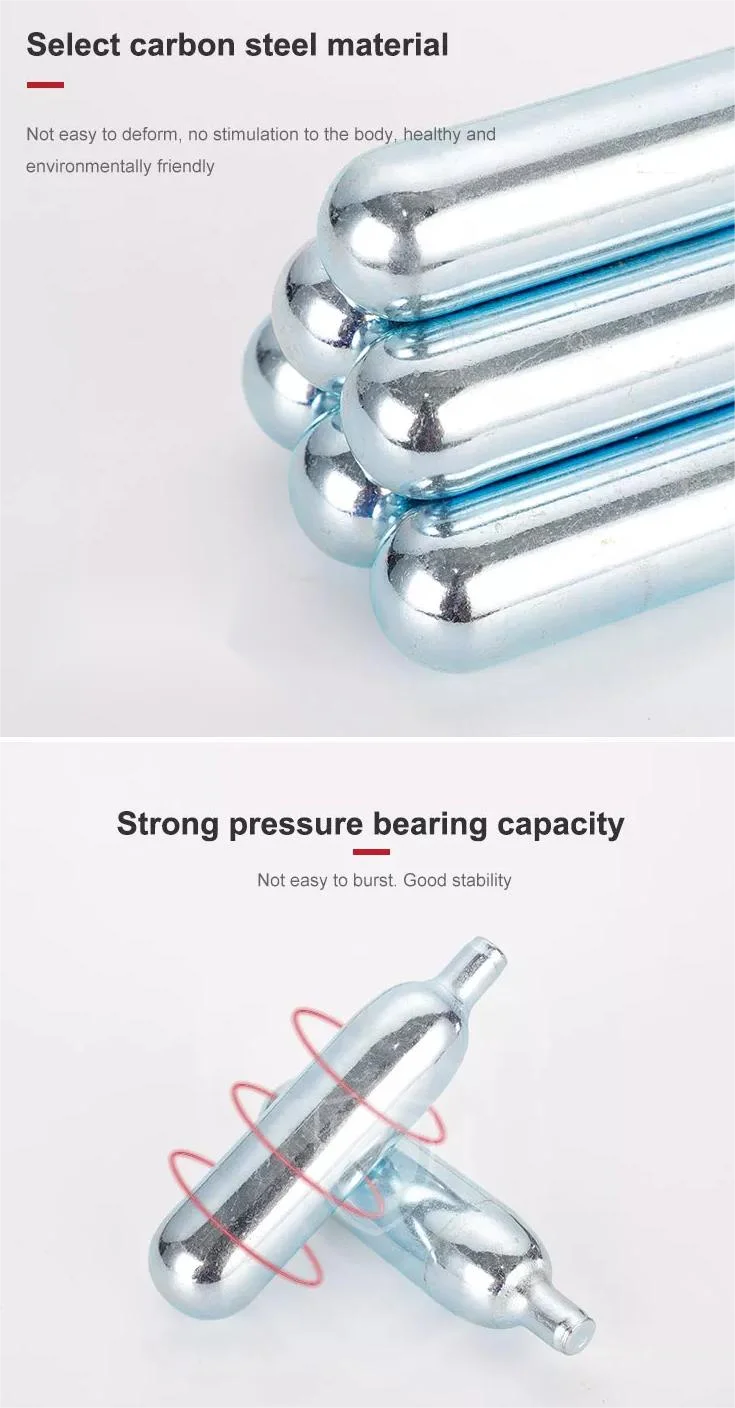 High Pressure 16g Co2 Cartridge Beer Barrel Small Cylinder Food Grade