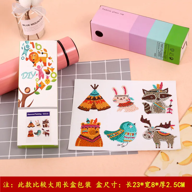 Animal & Sea World Diamond Painting Stickers For Kids 5D DIY Art Crafts