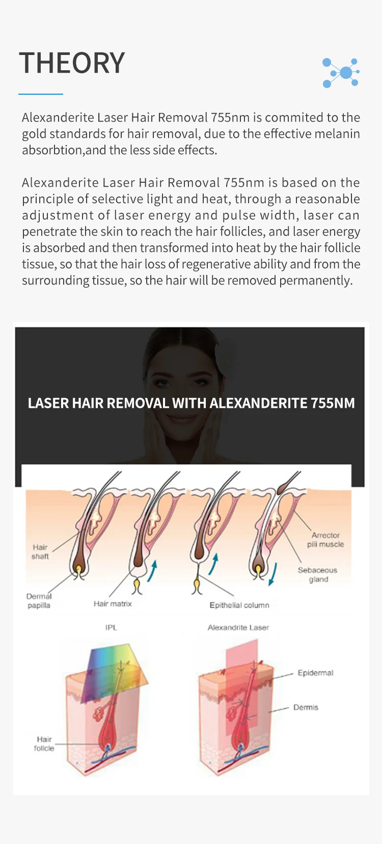 Alexandrite laser 755nm and 1064nm ND Alibaba