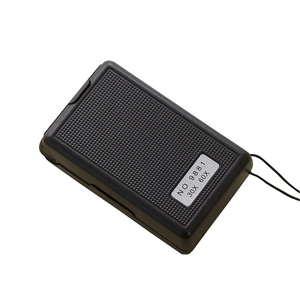 Лупа для ювелирных изделий с увеличительным стеклом UV 30X 60X