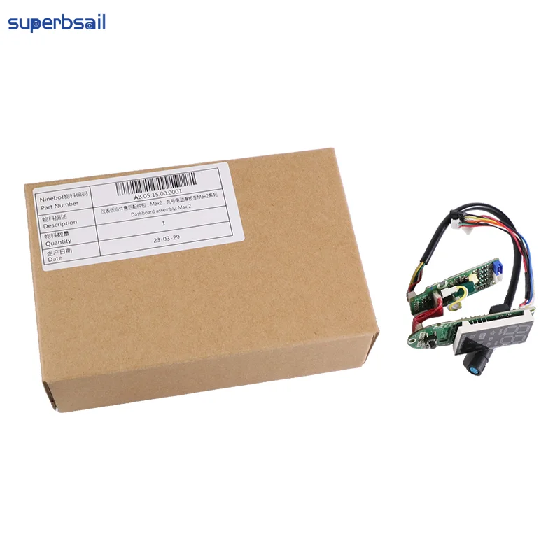 Superbsail High Quality Original Dashboard For Ninebot MAX G2 E-scooter with Bluetooth Circuit Board Replacement Panel Parts factory