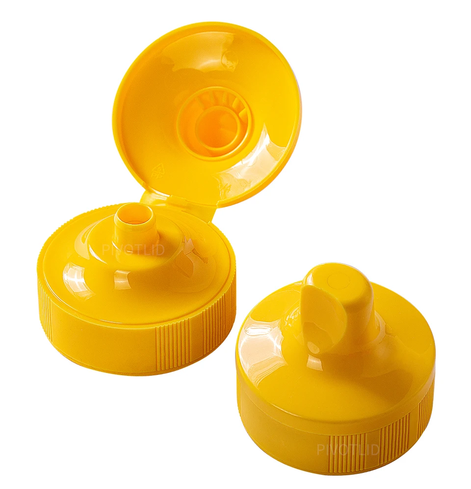 Prevent Leakage 45mm Plastic Cap Flip Top Cap With Flow Control ...