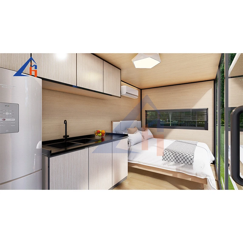Modular Mobile Prefabricated Steel Tiny Villa Camping Sleep Pod Space Capsule House for Hotel Application