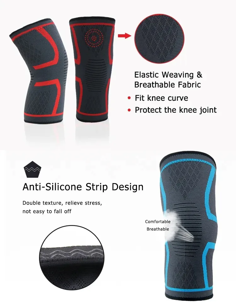 Sport Stretch Knee Brace Hinged Strap Adjust Gym Knee Sleeves 7mm