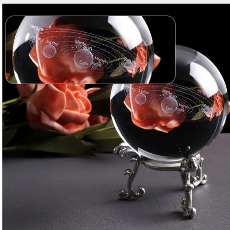 product 3d laser engraved milky way galaxy crystal ball for sale-39