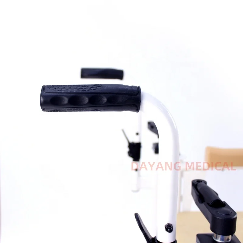Bathroom Commode Handicap Transfer Wheelchair Nursing Toilet Lift Transport Chair with Wheel for Bedridden Patient Elderly