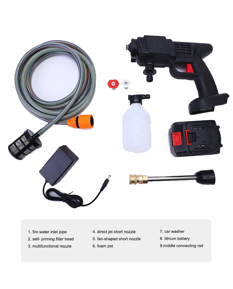 Handheld Car Washing Machine Codless High Pressure Car Washer Portable Car Wash