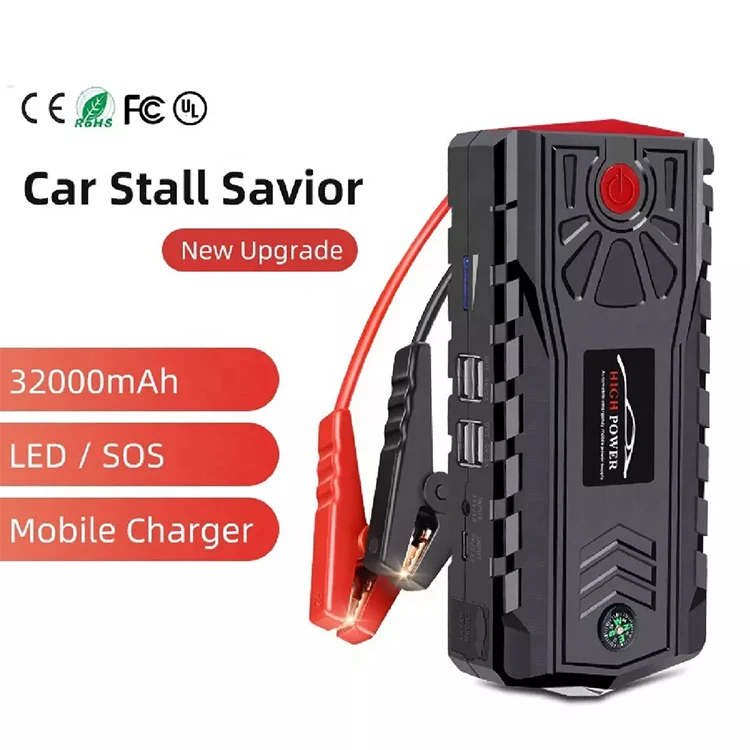 High Quality 32000mah High Power Car Jump Starter Power Bank / Multi