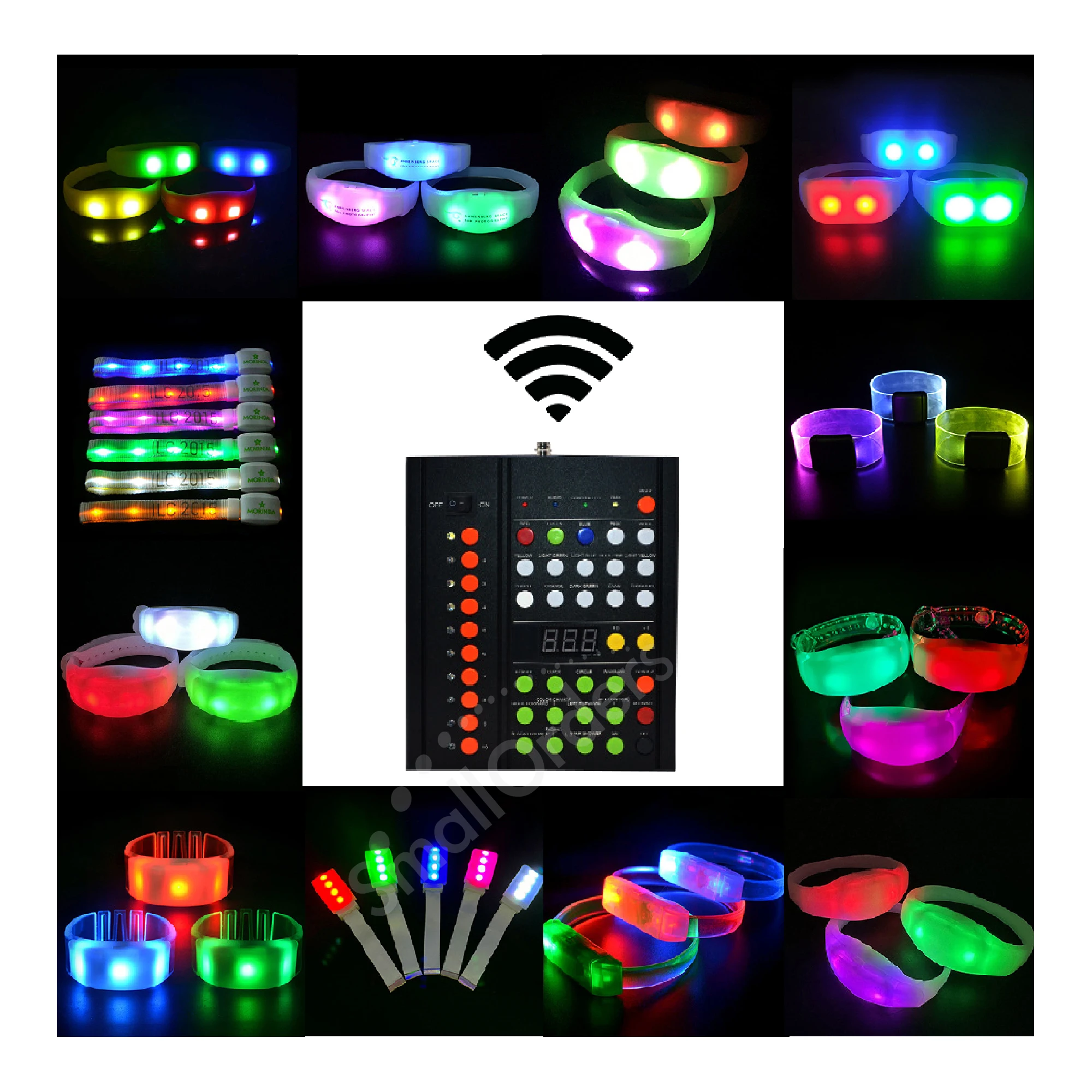 Custom Event LED Glow Silicone Wristband Bracelet