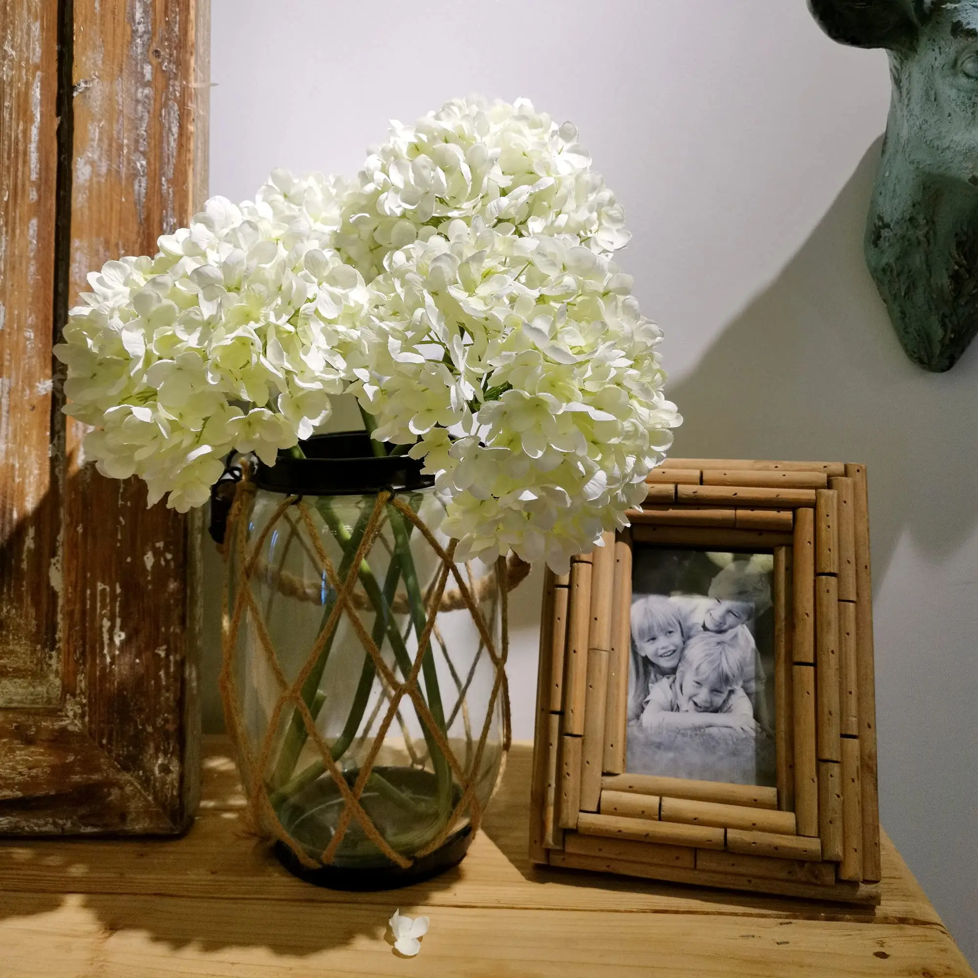 macting hot sale real touch hydrangea artificial flower large