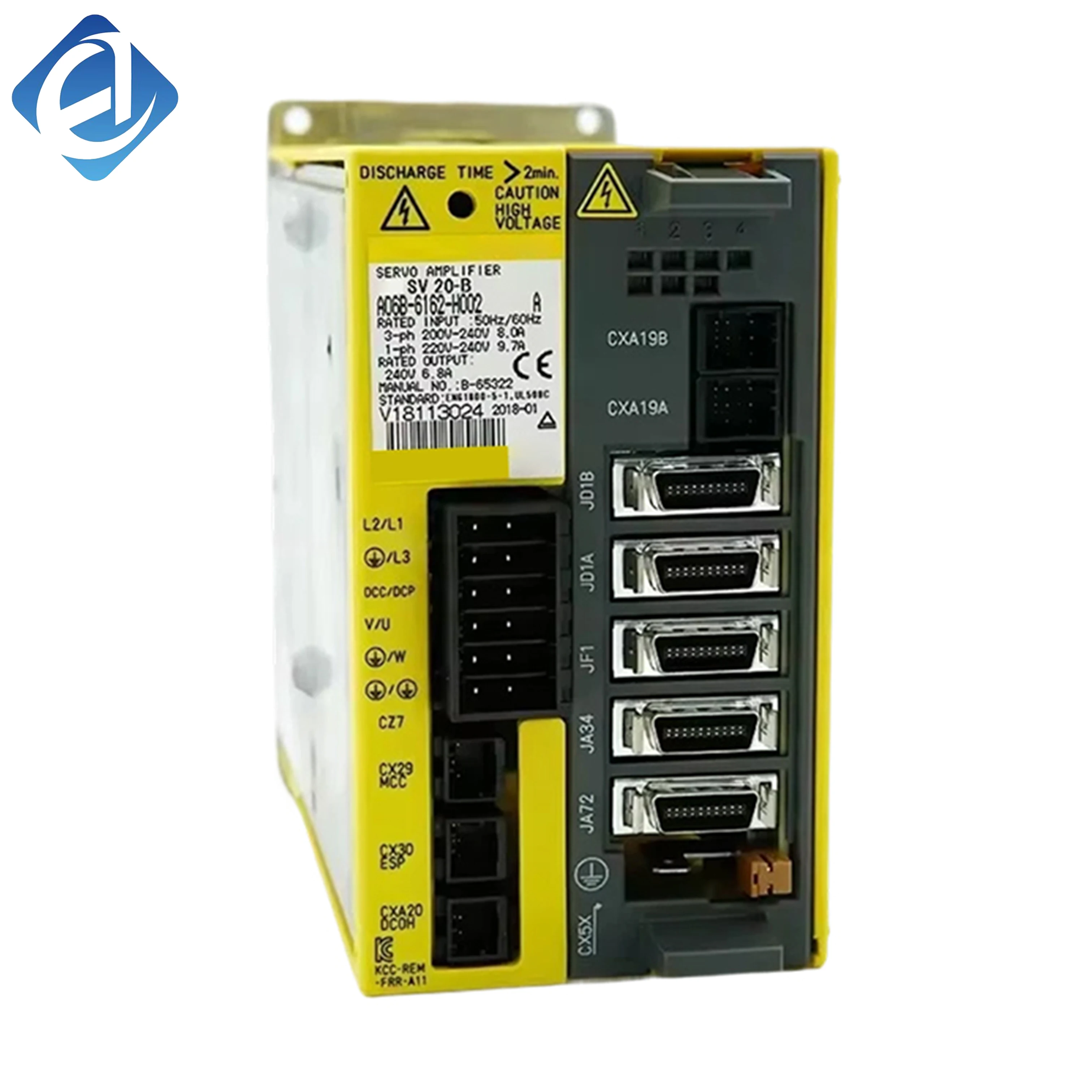 Új, eredeti A06B-6162-H002 Fanuc Alpha‑iB sorozatú szervohajtómű, amely magas sebességű válaszidőt és stabil teljesítménykimenetet biztosít. Az FSSB optikai kommunikációt alkalmazza, így nagy pontosságú mozgásszabályozást tesz lehetővé. Széles körben használják CNC gépekben