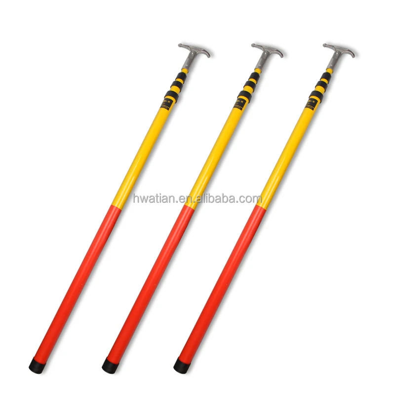 10kV-500kV Fiberglass Telescopic Hot Stick Electrical Hot Rod