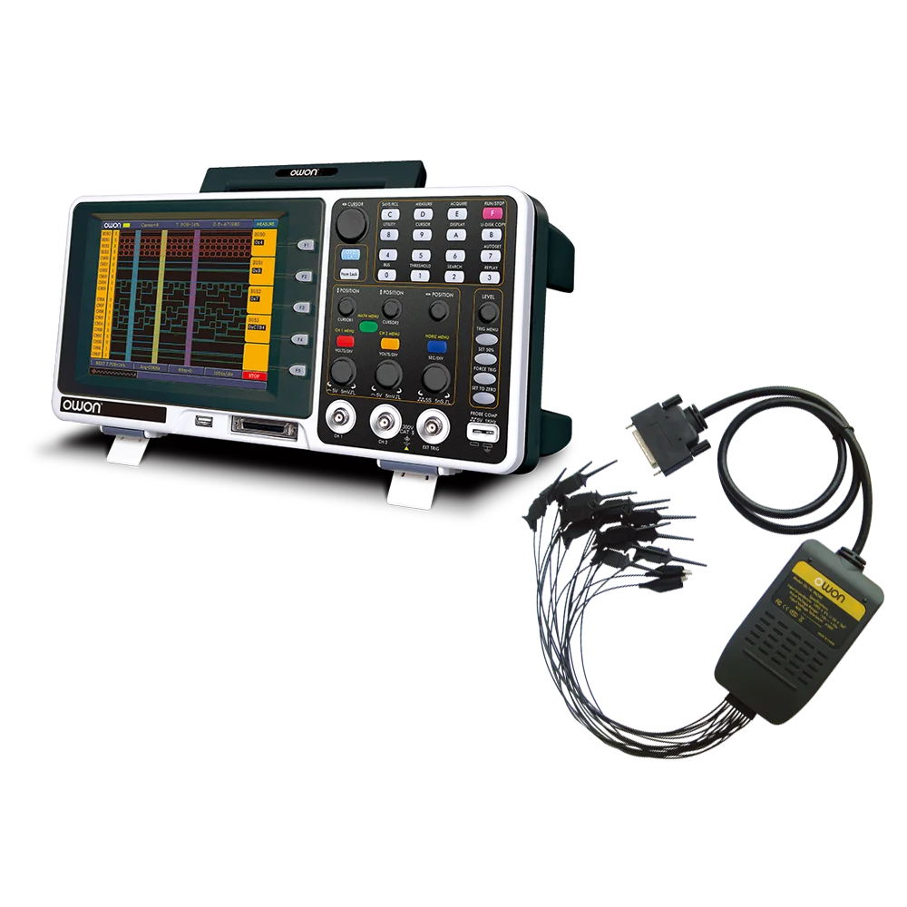 OWON MSO8102T 2 in 1 Logic Analyzer With Digital Oscilloscope  2 Channel 100MHz 2GS/s Sample Rate