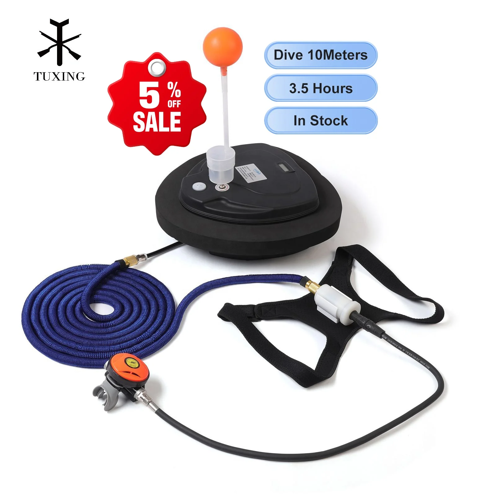 TUXING Z270 Tankless Breather - 3.5hours Underwater Diving