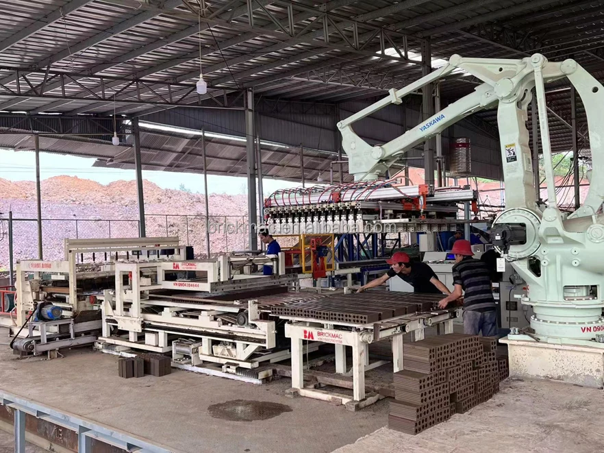 Clay Brick Making Robot Tile Laying Fully Automatic Machine Robot Brick Stacking for Brick Laying Tiles Loading and Unloading