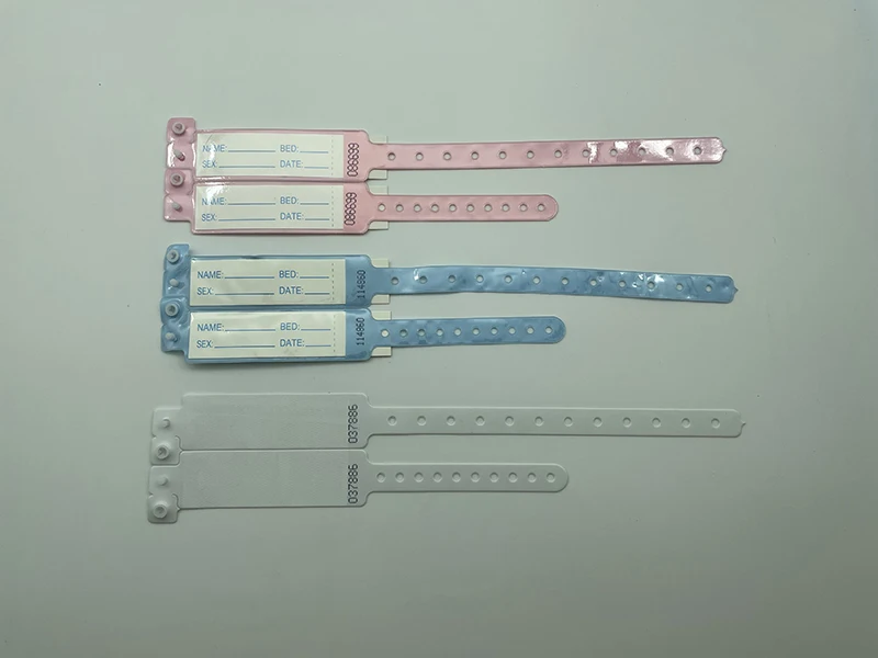 Mother-Infant Identification Bracelet ID Band Medical Grade PVC Wristbands manufacture