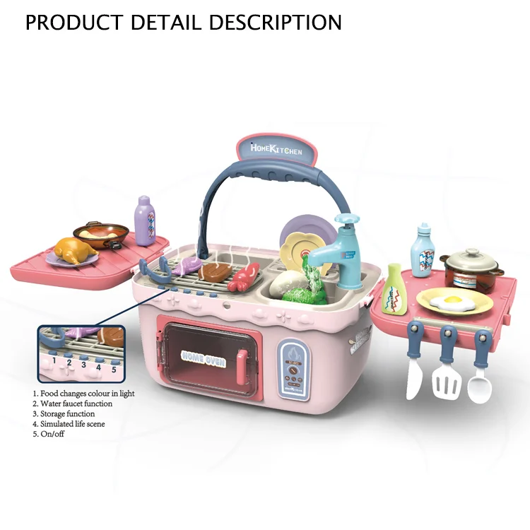 Change Color Food Kid Cooking Toys Kitchen Play Set Toys Child Kitchen Toy Sets