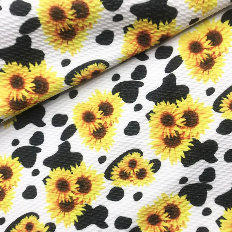 Customized Bullet Fabric Liverpool No MOQ Digital Print Knit Fabric for Headbands and Dresses