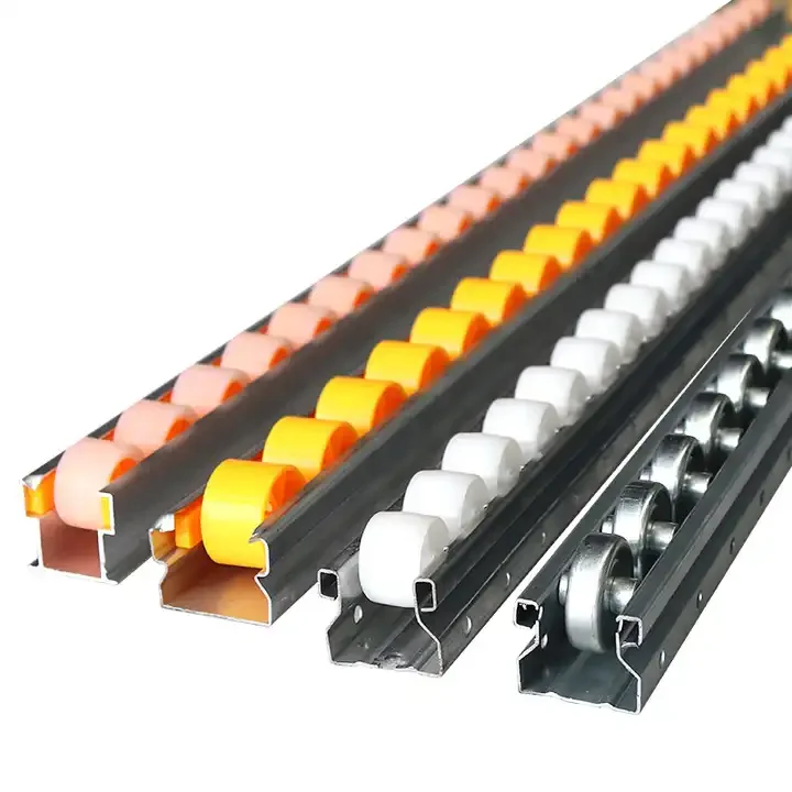 LANGLE Hight Quality Placon Sliding Roller Track Flow Rail Industrial Steel Roller Placon 4000mm for Pipe Rack System