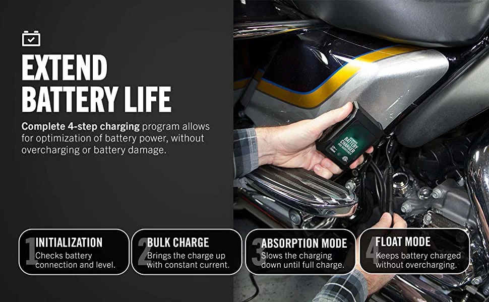 Portable Auto Battery Charger 12v 750ma Lead Acid Batteries Smart
