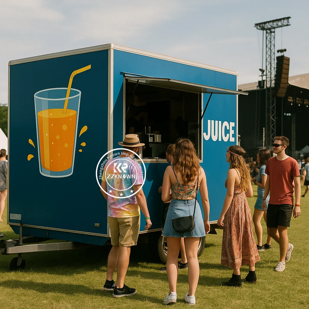 Fully Catering Equipped Food Truck Hot Dog Food Cart USA Customized Food Trailer With Full Restaurant Kitchen Equipments