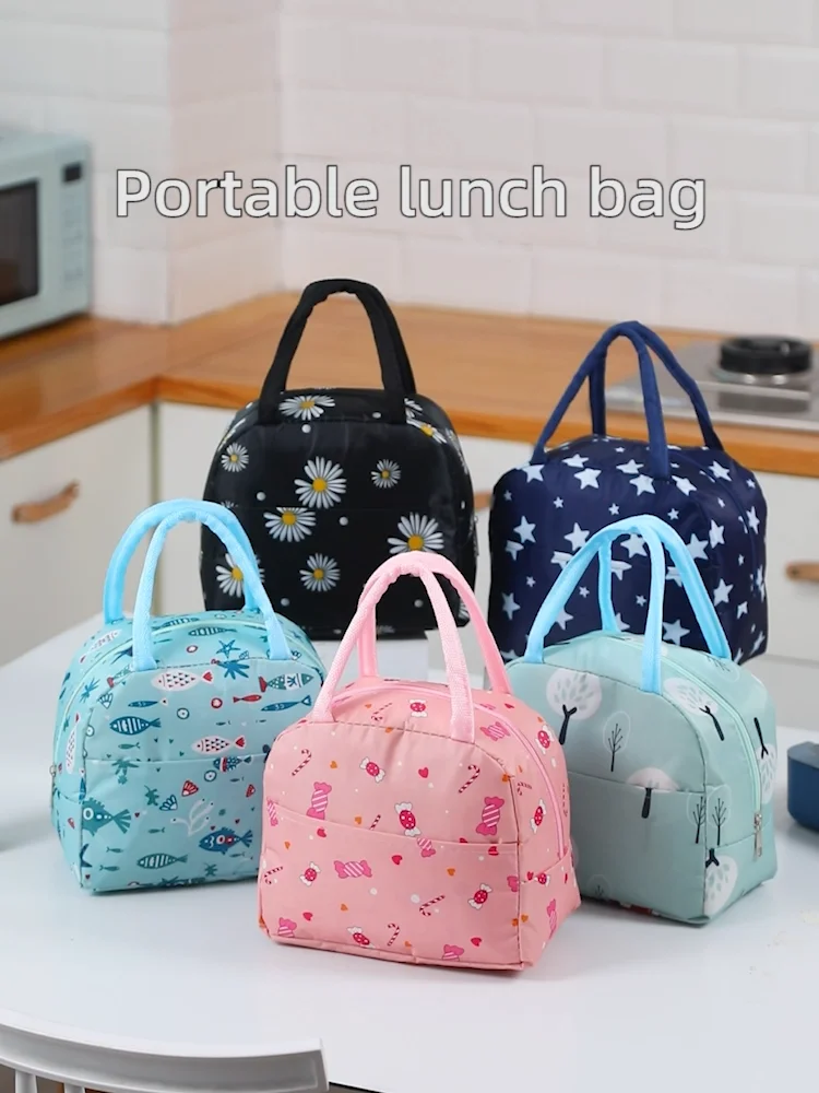 New Lunch Bag Children School Lunch Box Bag Large-capacity Insulated ...