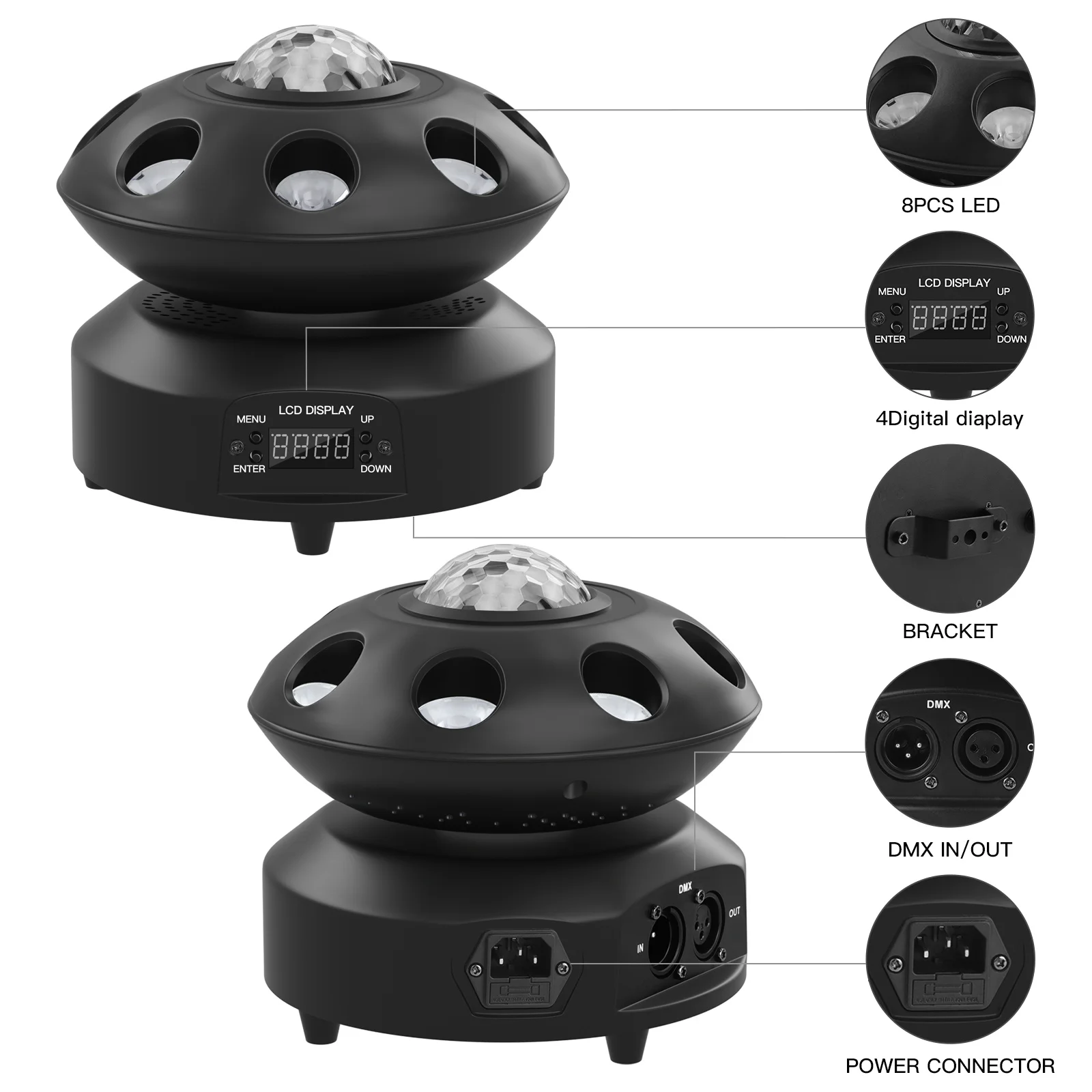 パーティーライトDJディスコライト、舞台照明、dj機器36パターンプロジェクター パーティーライトDJディスコライト、舞台照明、dj機器36パターン