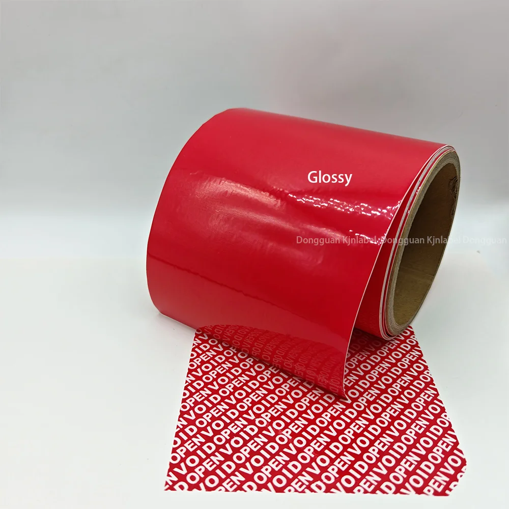 PET Material Anti-Counterfeit Warranty Void Stickers Seal Stickers with Adhesive Security Label Paper Roll