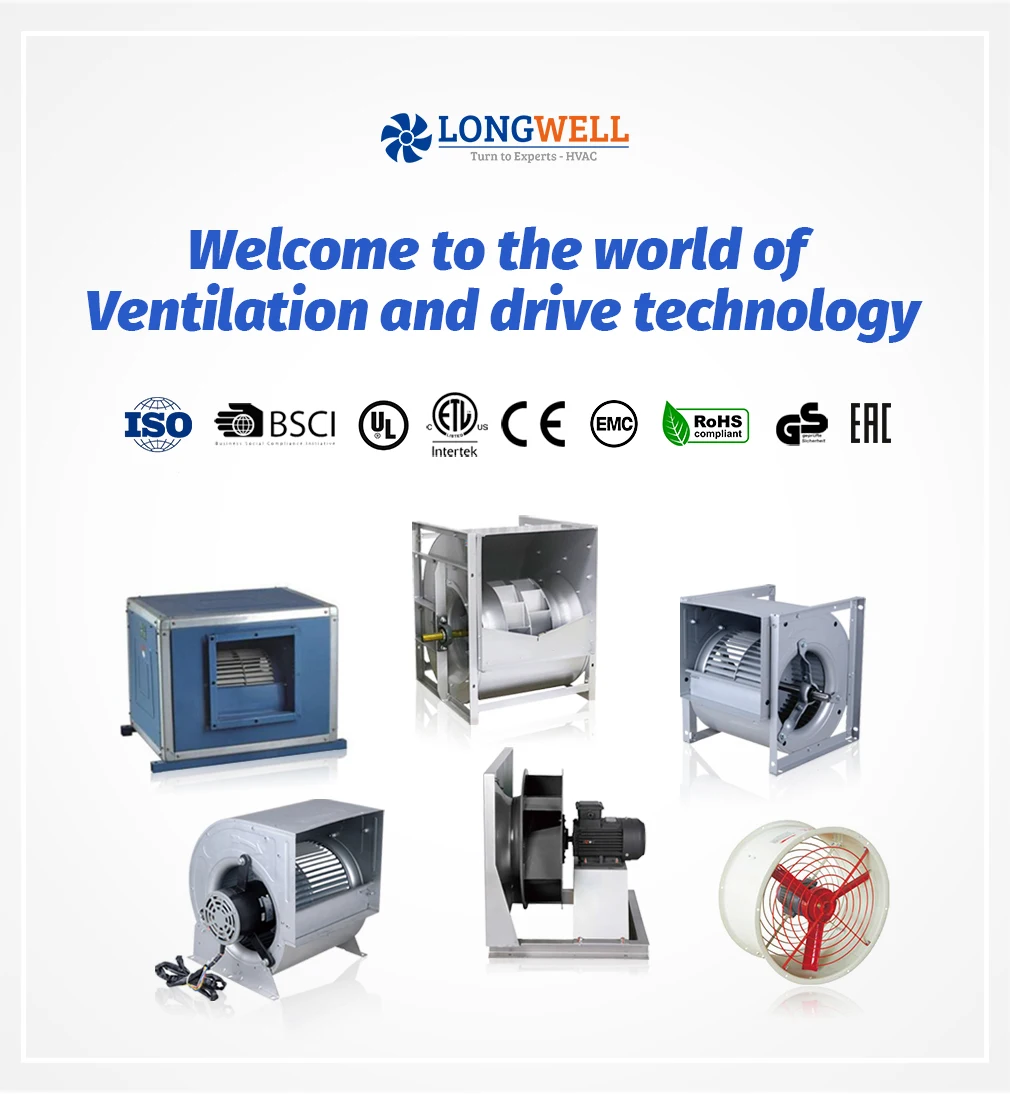 LONGWELL High Efficiency Radial Fan Centrifugal Blower Electrical Motor ...