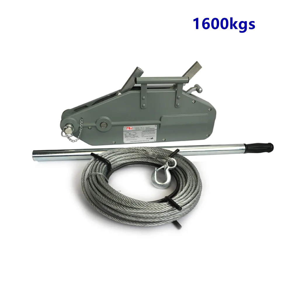 High Quality 5400kgs Manual Wire Rope Hoist Tirfor Winch Aluminum ...