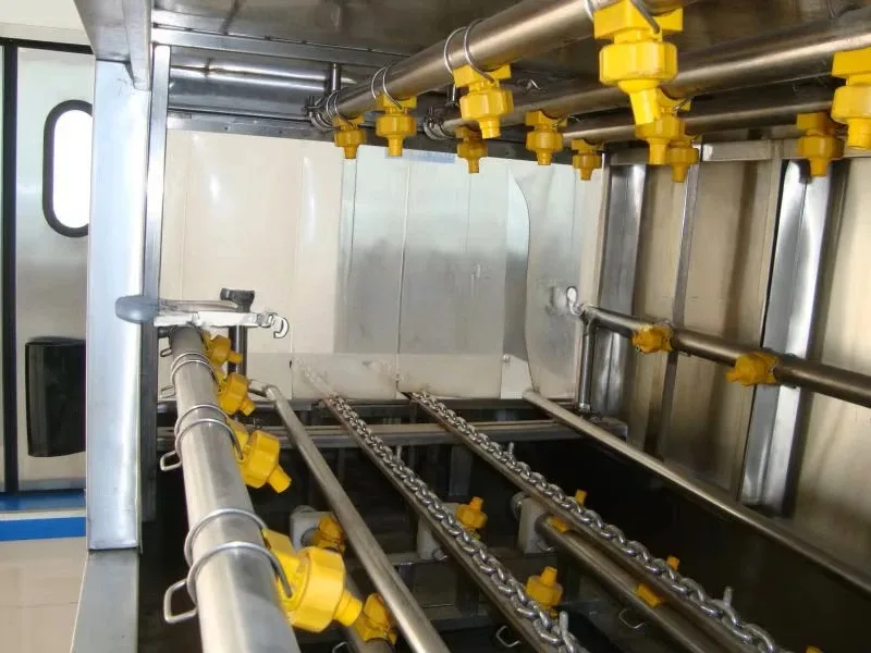 Industrial Stainless Steel Crate Cleaner for Food Processing