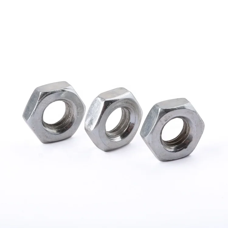 Fastener DIN 934 stainless steel 304 A2-50 A2-70 M2-M12 hexagon hex nut