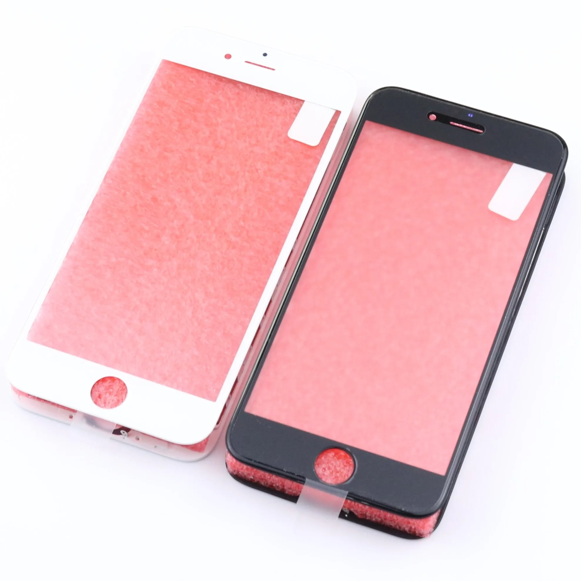 LCD Touch Screen Refurbishing Assembly Repair Replacement Parts of 3 in 1 Glass with OCA and Frame for iPhone 7g 7plus 8g 8Plus