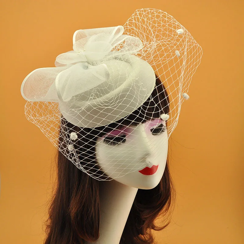 mesh veil hat