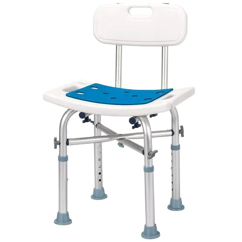 Top Trending Product medline anti-slip aluminum shower seat stool bath chair seat with padded armrests