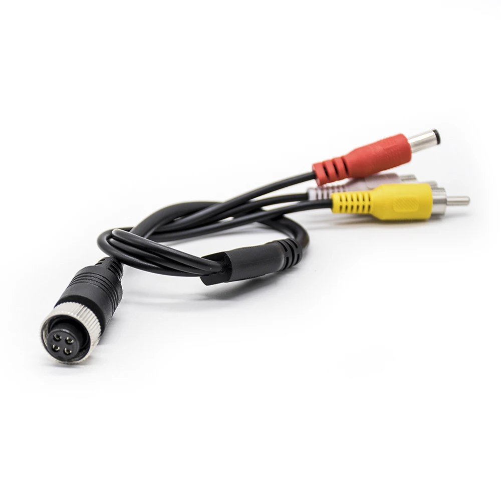 6 m kabel voor achteruitrijcamera, dubbel afgeschermde RCA videokabel