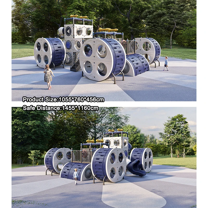 Children Slide Set Preschool Custom Outdoor Playground Equipment For