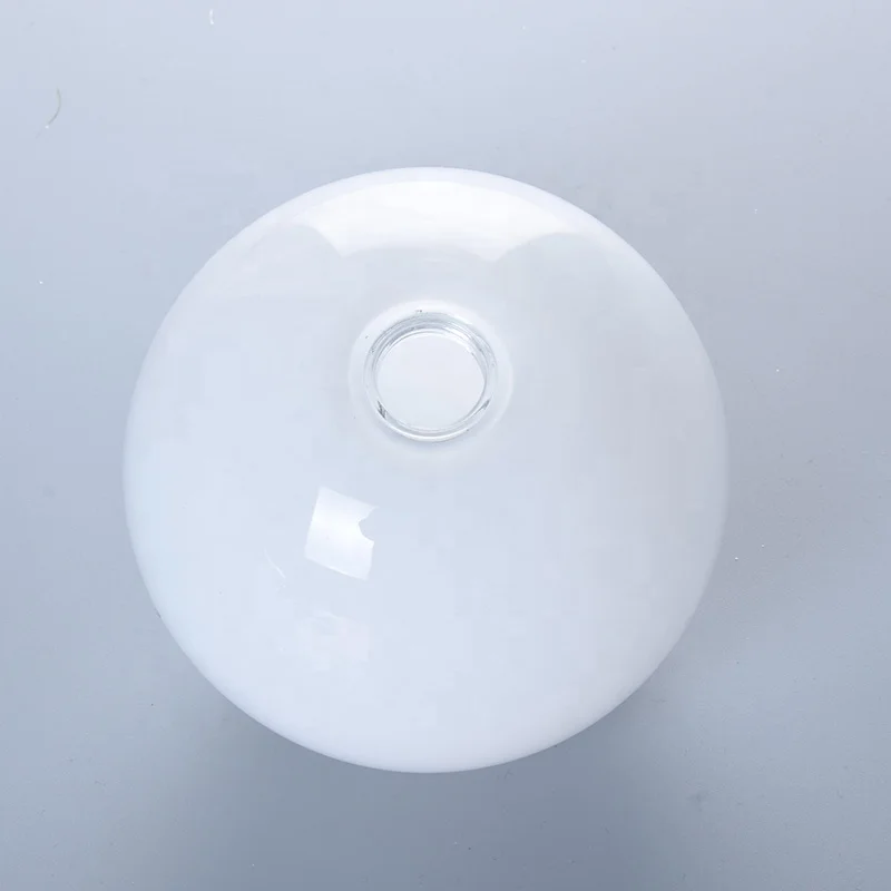 Пользовательский матовый боросиликатный стеклянный круглый шариковый колпачок лампы с цоколем G9 резьбовой горлышко диаметр 80 мм