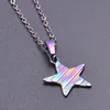Collier pendentif arc-en-ciel