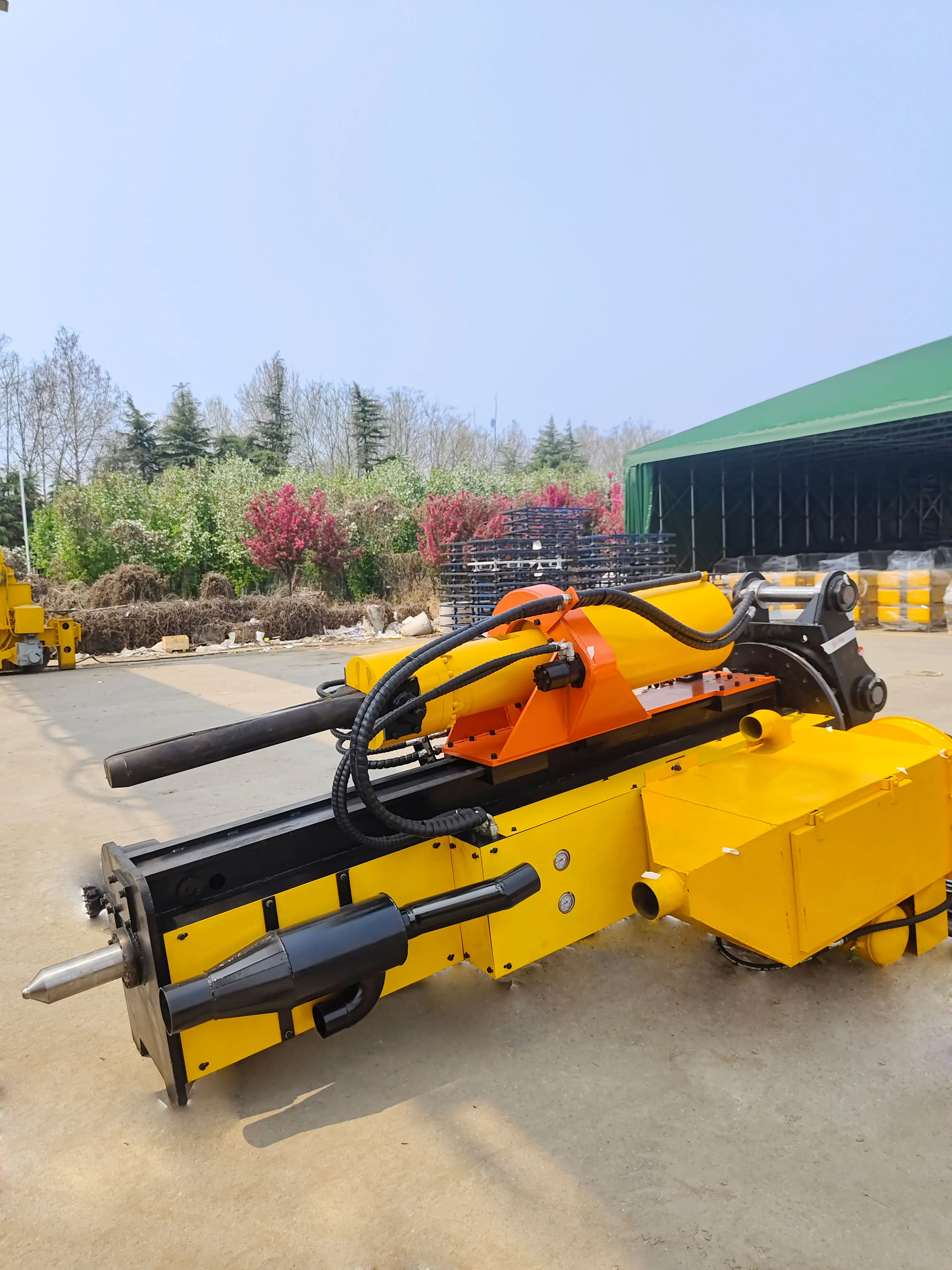 BONOVO Excavator Rock Drill Splitter Attachment with Pump & Motor 8000 ...