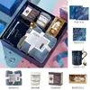 Tazza blu a doppia parete, cucchiaio, asciugamano, sapone aromaterapico, Ferrero