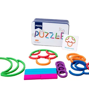 2026 Children's Fun Puzzle Stick Card Matching Build Word Cognitive Learning Game Two Educational Toys