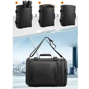 Unisex Business Laptop Waterproof Oxford Fabric Travel Backpack USB Port Ergonomic Design 20-39L Capacity for School Office Use