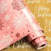 Copo de Nieve Rosa, Oro, Feliz Navidad