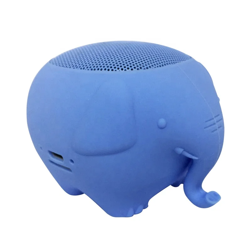  Elephant Trunk Mini Loud Bluetooth 4.1 Dual Paring Wireless  Speaker with Strong Bass, Noise-Cancelling Microphone, Portable Hand Free  Calling Supports Family Sharing (Blue) : Electronics