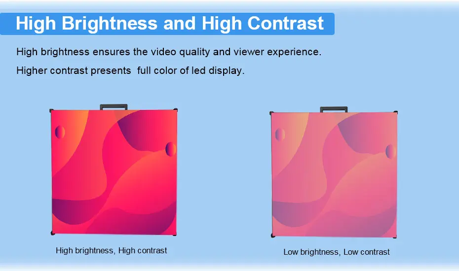 Outdoor Waterproof Modular Led Video Display Panels Tile Hanging Bar 500x500mm Foldable P3.91 P4.81 Led Screen