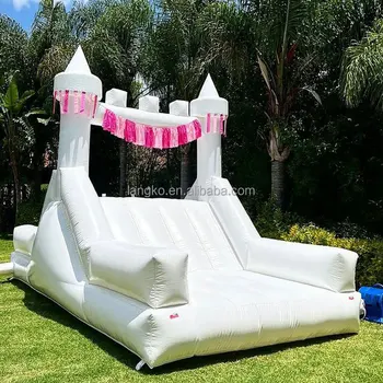 Pvc Commercial Pool Slide White Ball Pit Mini Slide For Sale